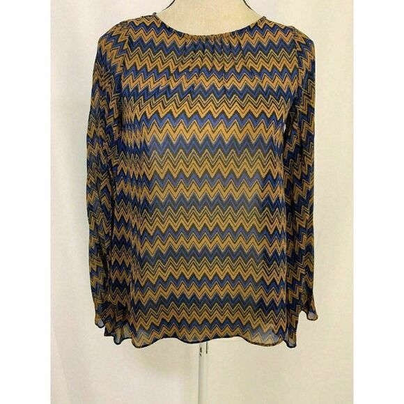 Dolce Vita Anthropologie Zig Zag long sleeve top - Picture 1 of 8